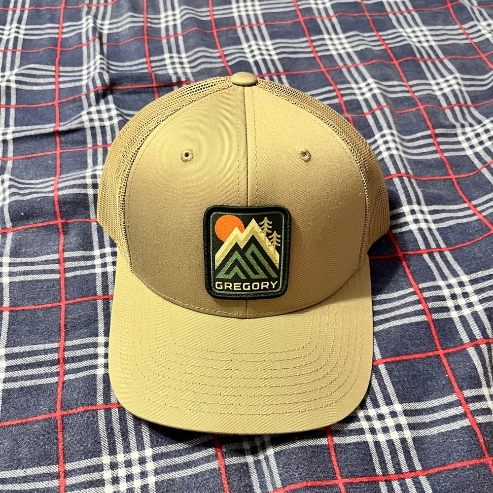 Gregory Mountain Patch Tan Trucker Hat
